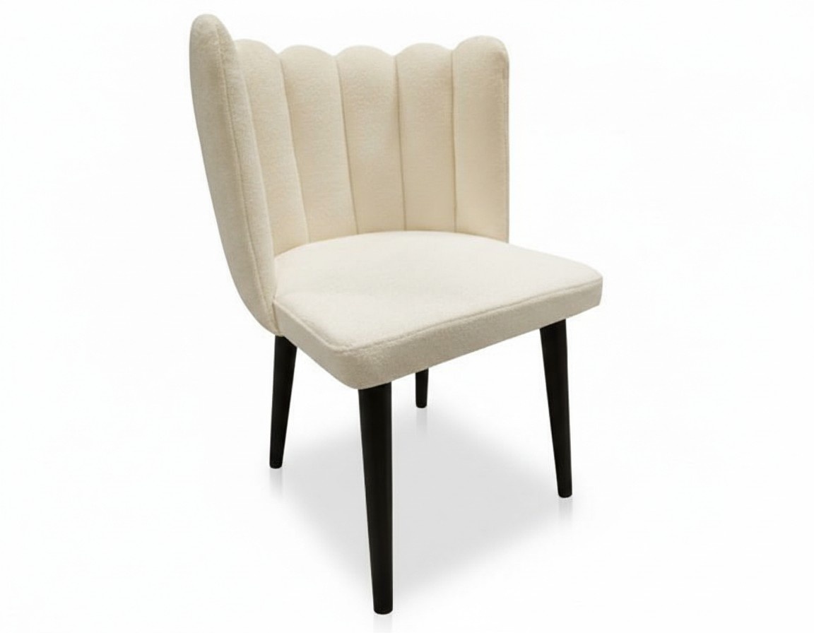 Designer living room chair upholstered dining chair with metal legs