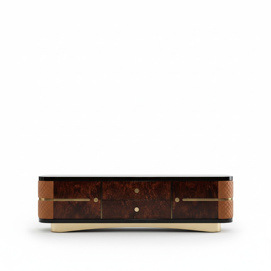 Designer RTV Sideboard Dresser Side Low Board Cabinet Room Shelf Luxury Living TV