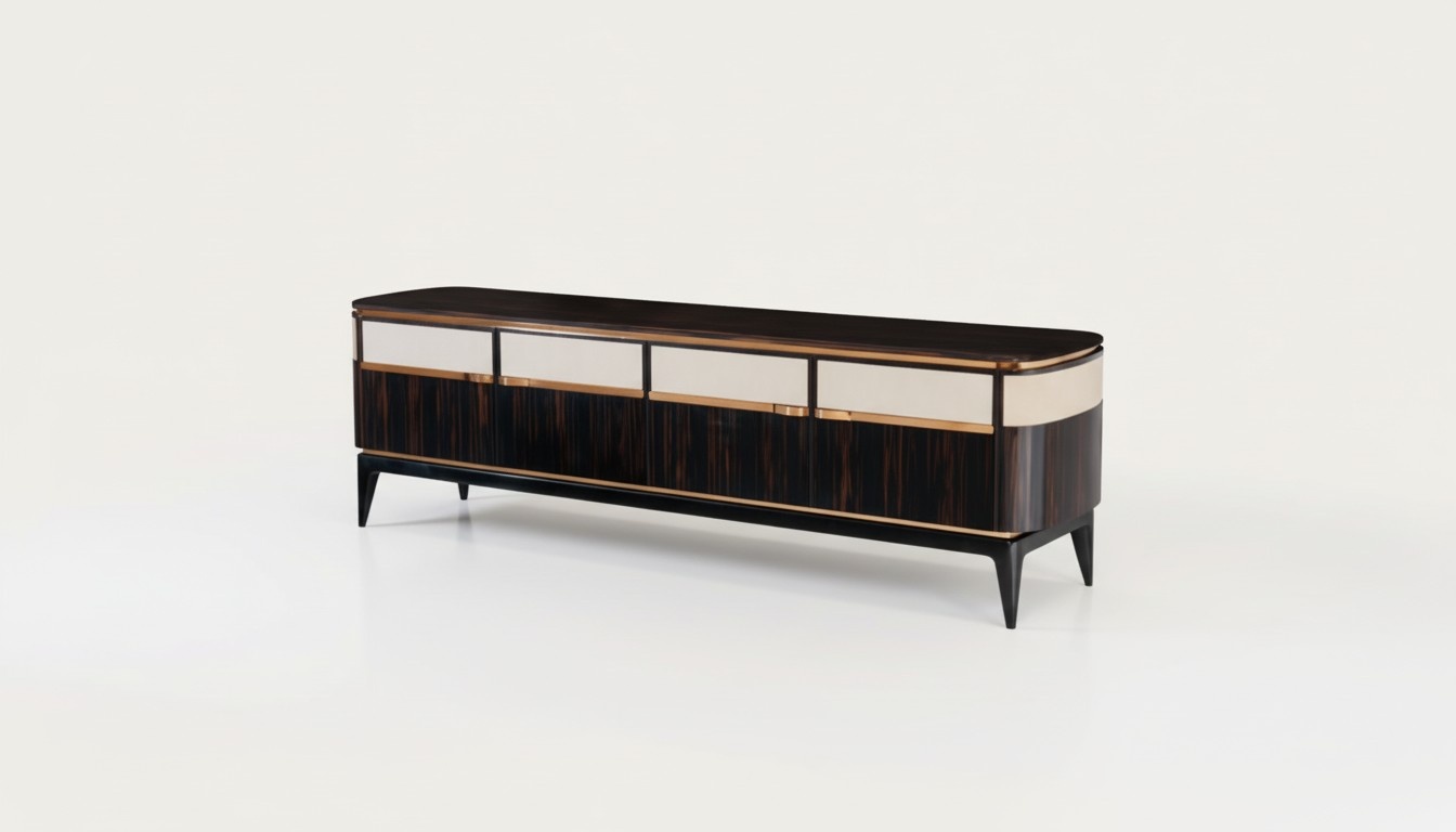 Designer RTV TV Sideboard Dresser Side Low Board Cabinet Room Shelf Luxury Living Room