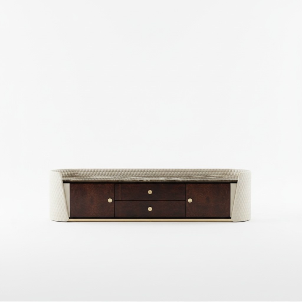 Designer RTV TV Sideboard Dresser Side Low Board Cabinet Room Shelf Luxury Living Room