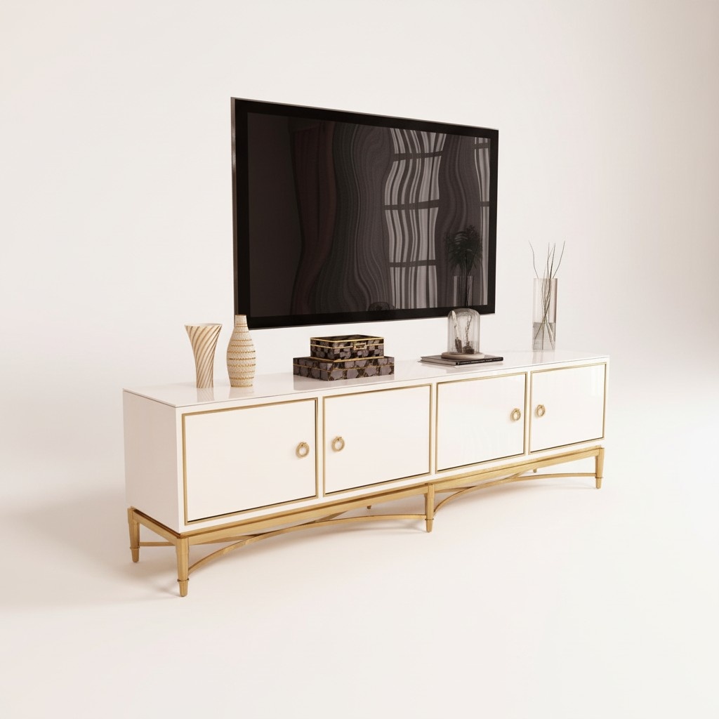 Designer RTV TV Sideboard Dresser Side Low Board Cabinet Room Shelf Luxury Living