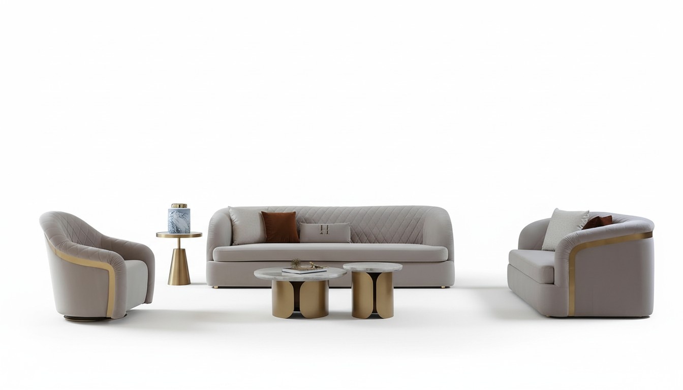 Designer round coffee table living room table coffee table sofa table side marble