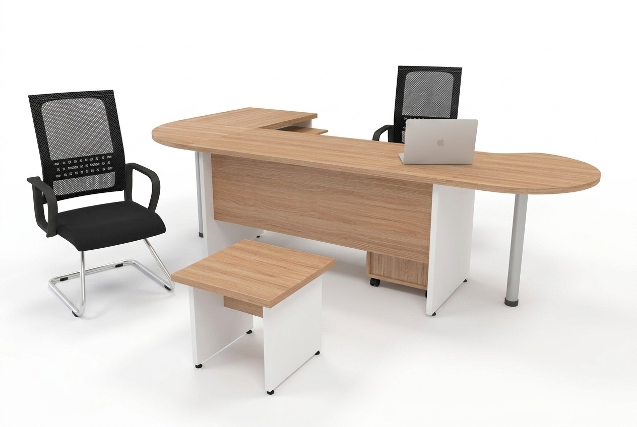 Designer Set 2 pcs Modern Study Office Complete Corner Desk