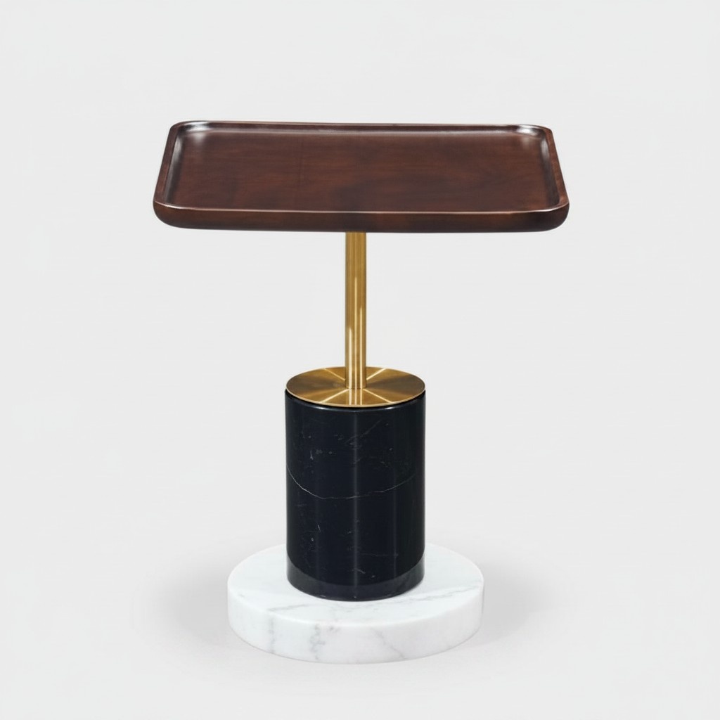 Designer side table coffee table living room furniture marble table