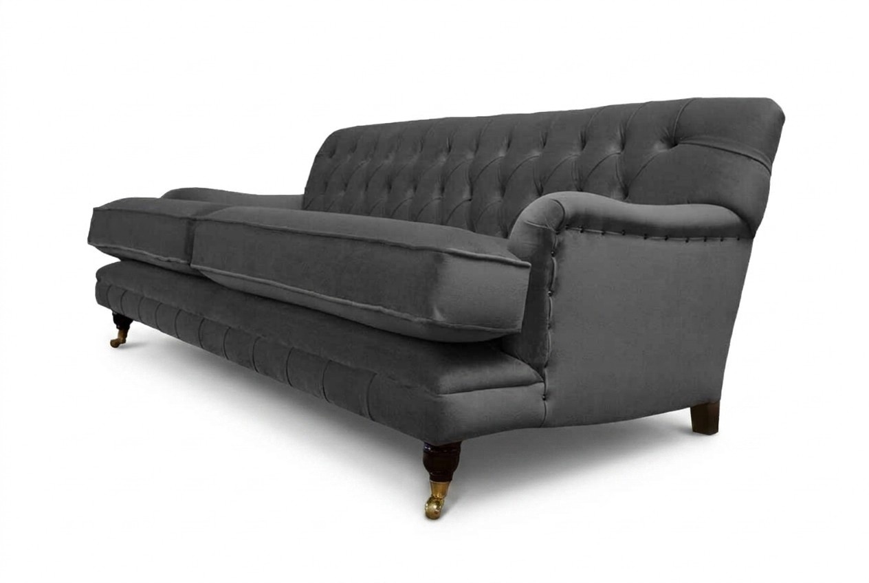 Designer Sofa 3 Seater Modern Couch Upholstery Gray Sofas Design Sofa