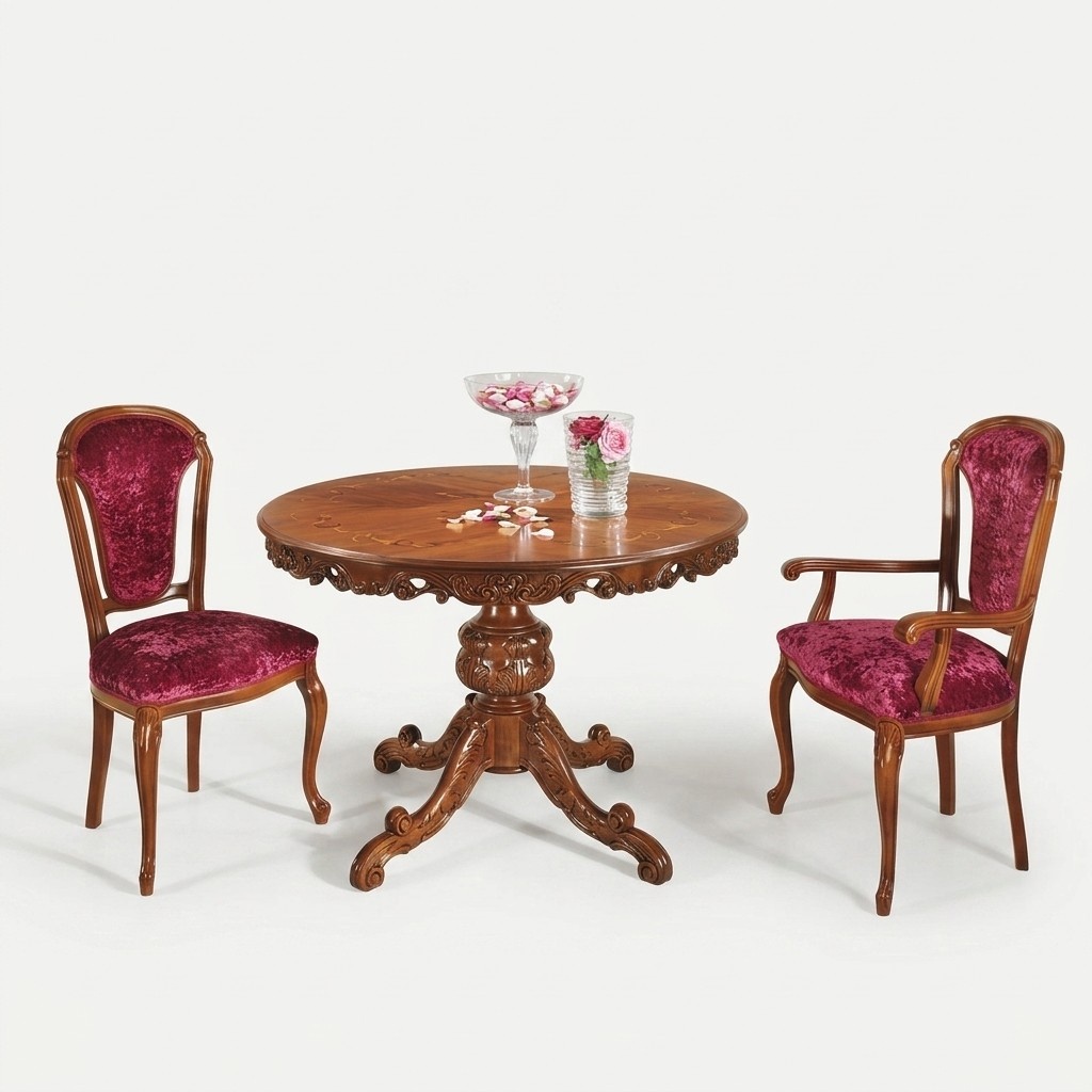 Designer solid wood dining table Dining room Extendable table Insert top