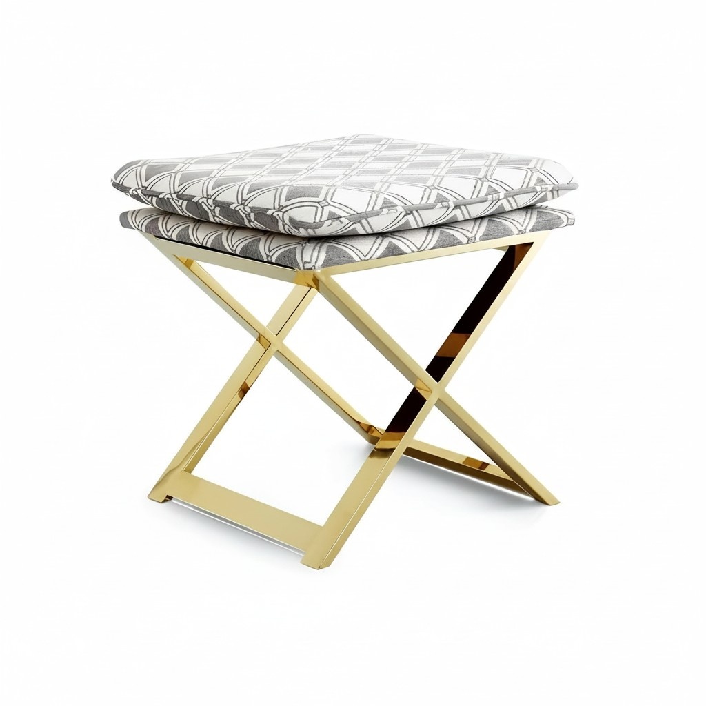 Designer Stool Upholstered Stool Foot Storage Furniture Living Benches Seat Leather New