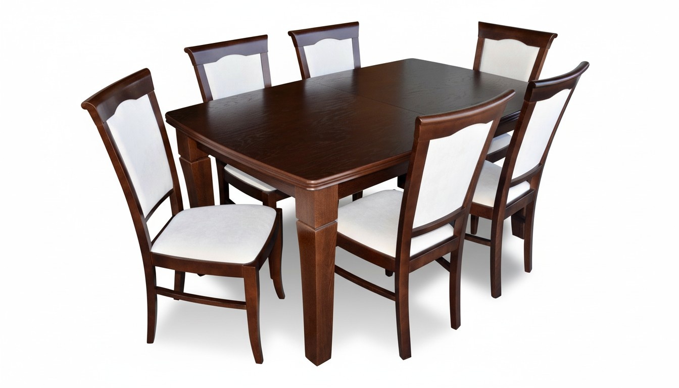 Designer Table + 6 Chair Set Sets Complete Living Room Dining Room Set 11a