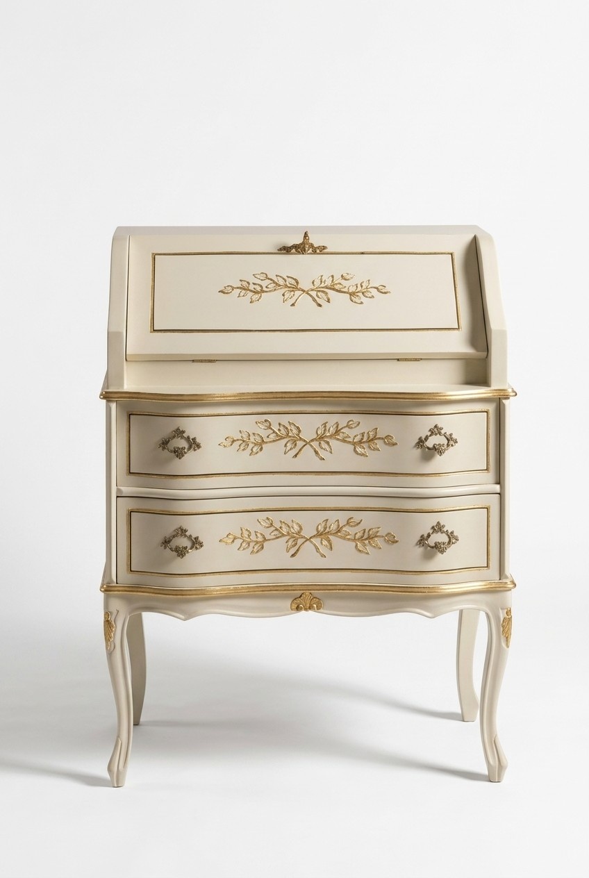 Designer white chest of drawers luxury style wood furniture living room