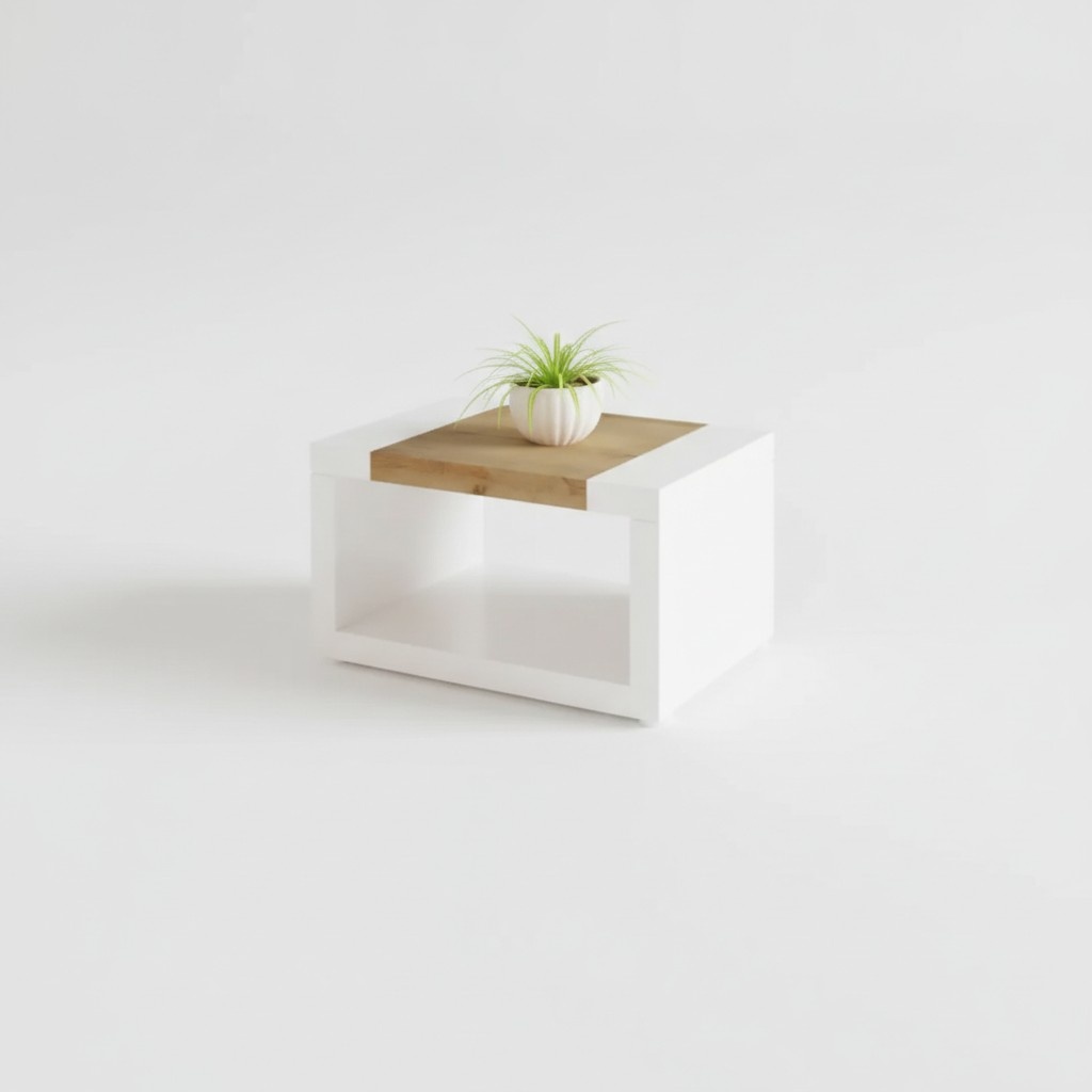 Designer white coffee table luxury wooden table living room furniture storage table