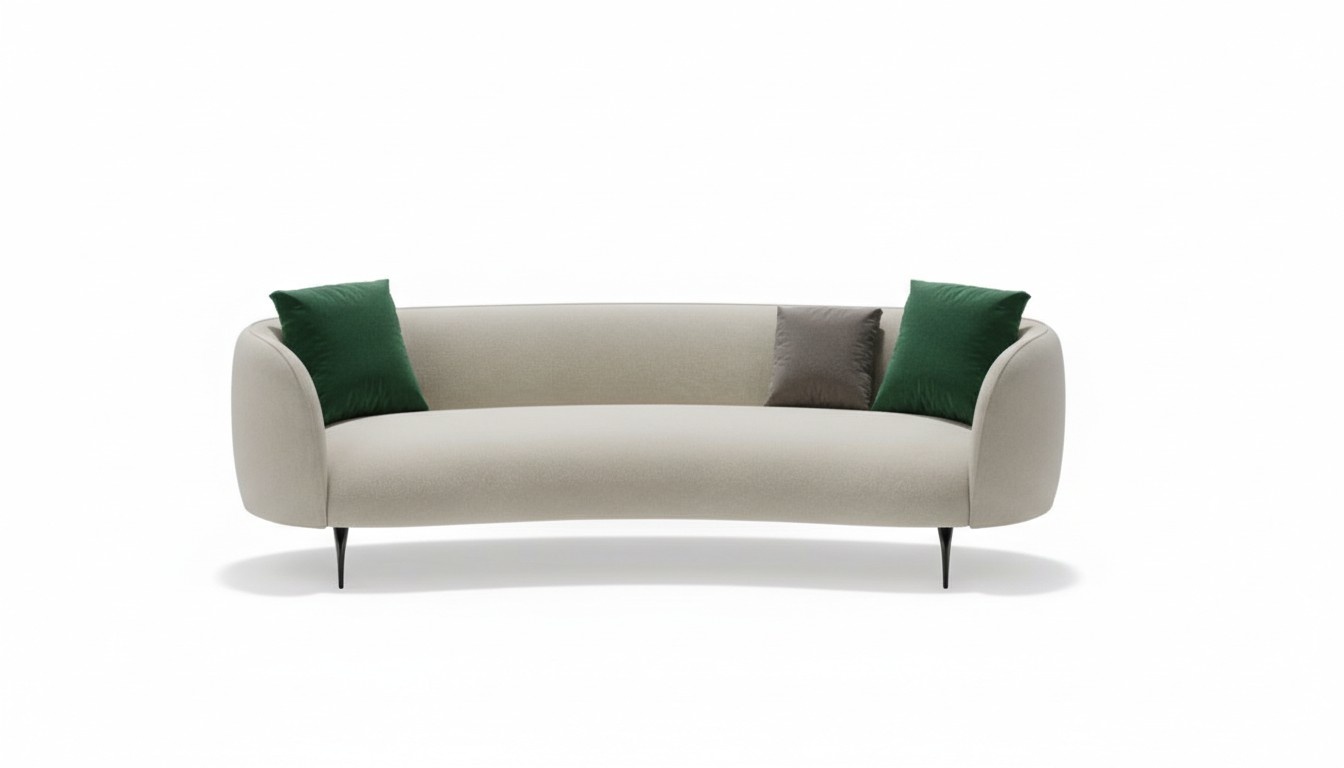 Designer white three seater living room 3 seater couch textile couch new