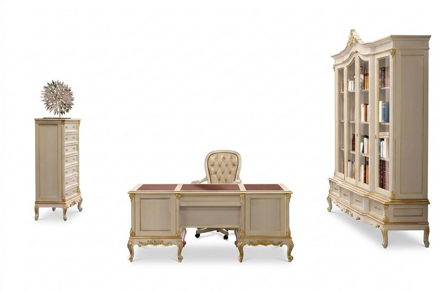 Desk bookcase dresser office table new office furniture set 3 pieces.