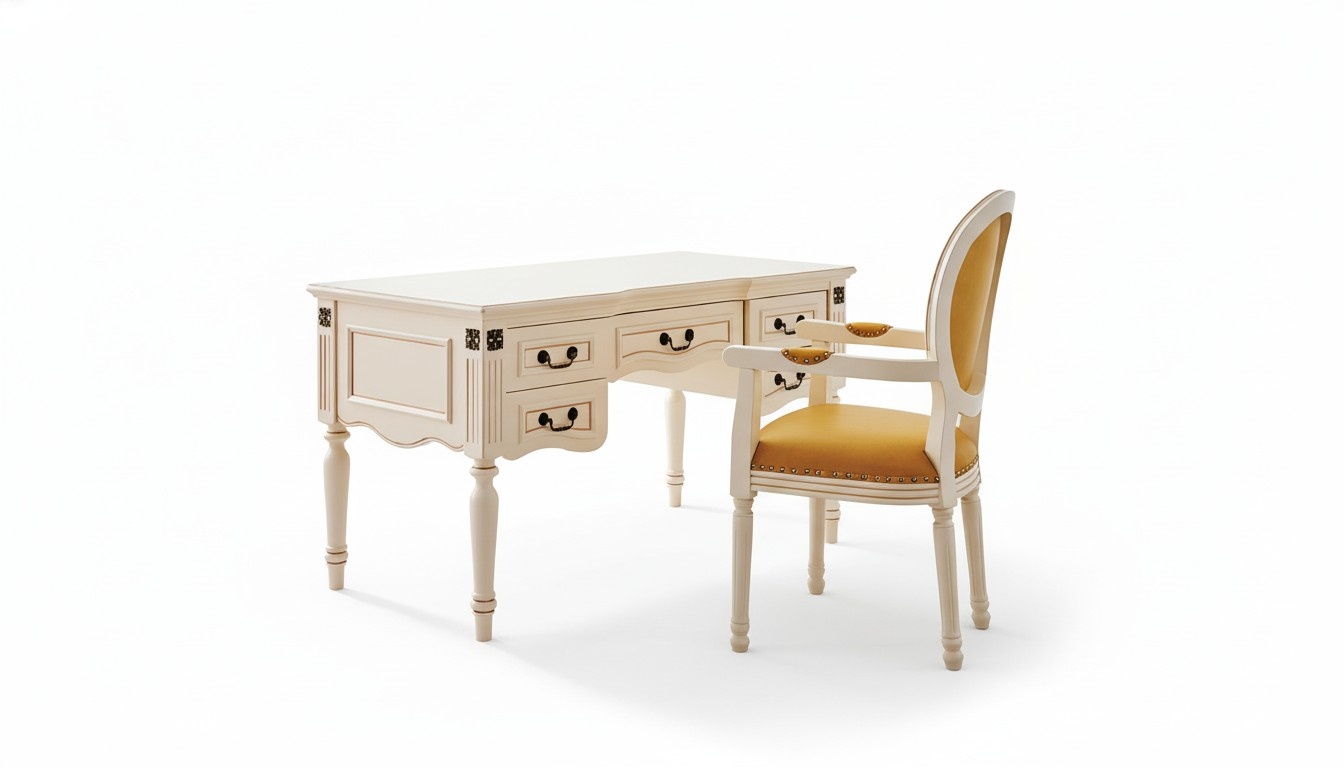 Desk Armchair Office Classic Office Furniture Furnishings Table 2pcs Set New