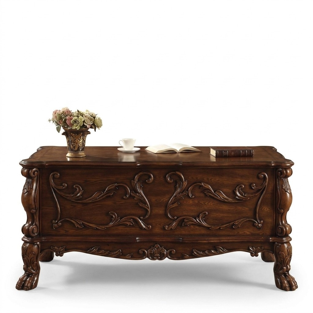 Desk computer table office tables office living room baroque rococo table