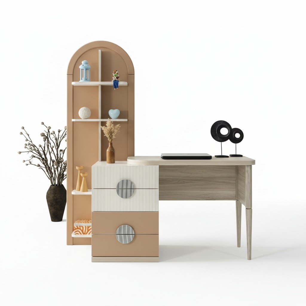 Desk Elegant Drawers Stylish Design Functional Work Office