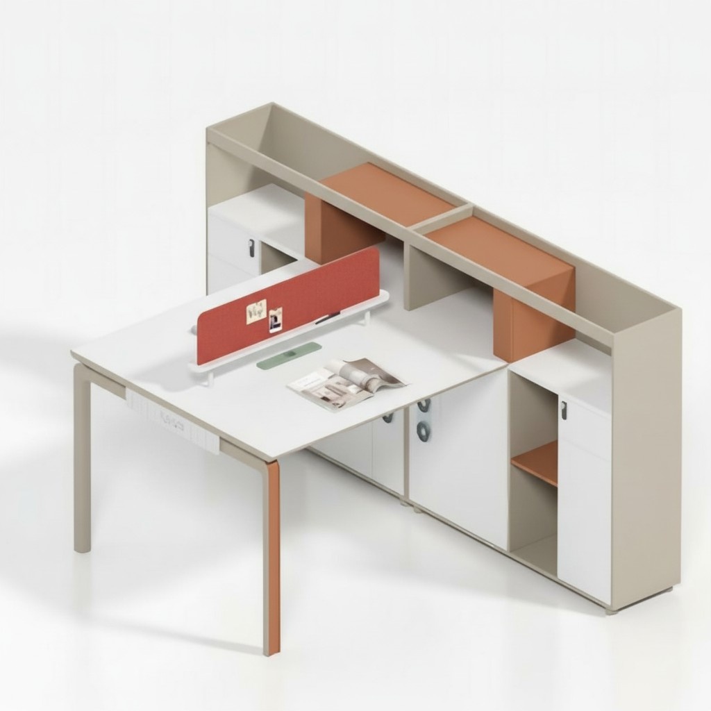 Office desk for 2 people workspace modern office furniture