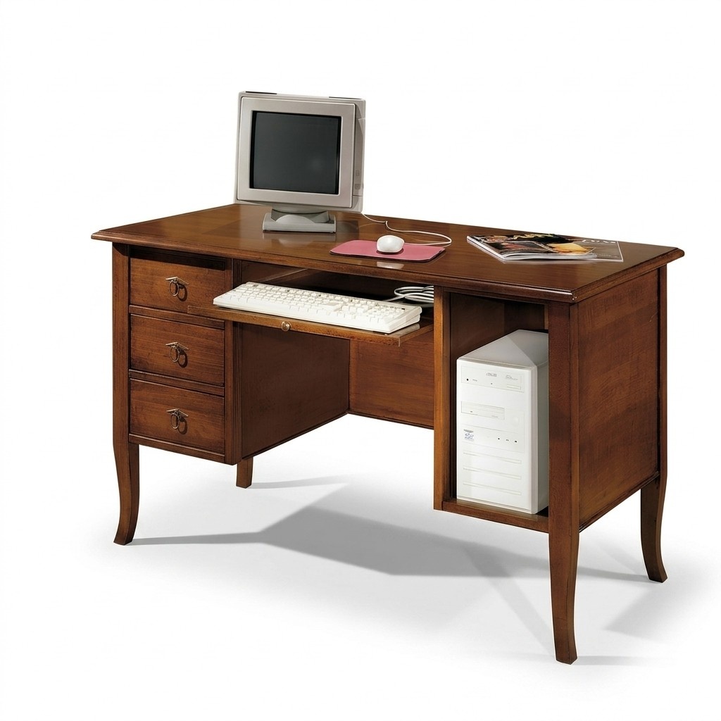 Desk Luxury Real Wood Table Office Desks Italian Furnishing