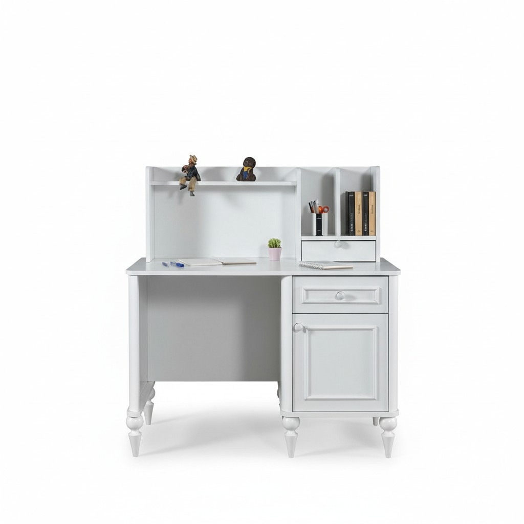 Desk modern desk wood youth children\'s room white furniture