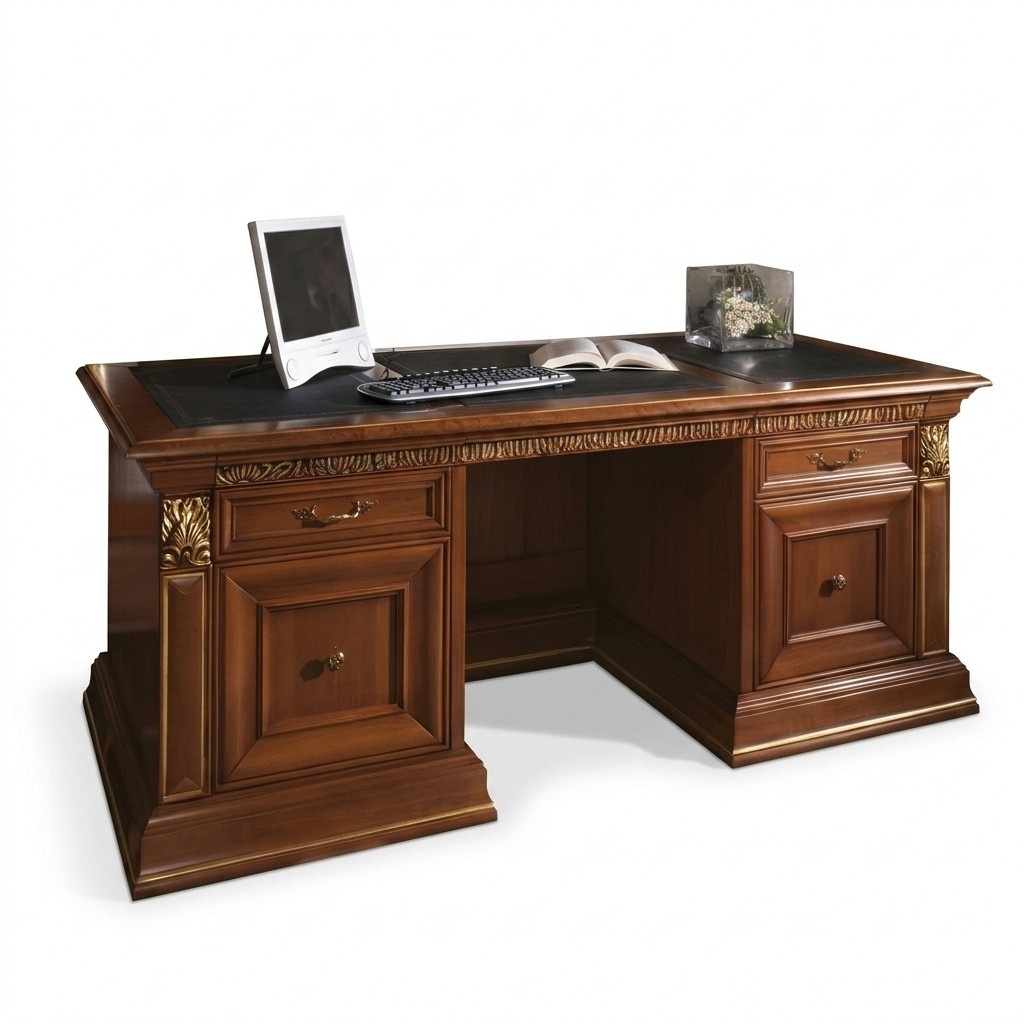 Desk Office Table Classic Designer Office Tables Baroque Rococo Real Wood