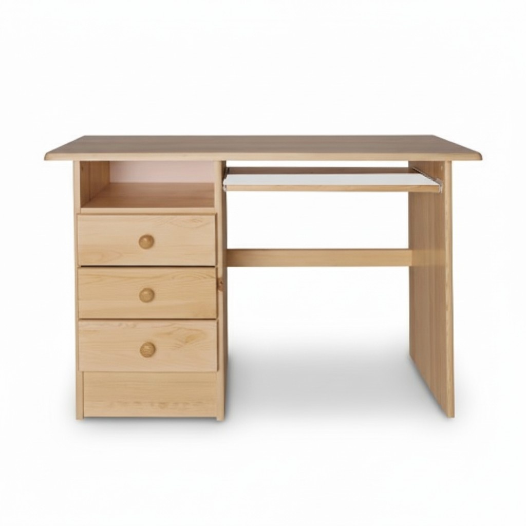 Desk Real Wood Solid Table Office Furniture Solid Desks Wooden Table