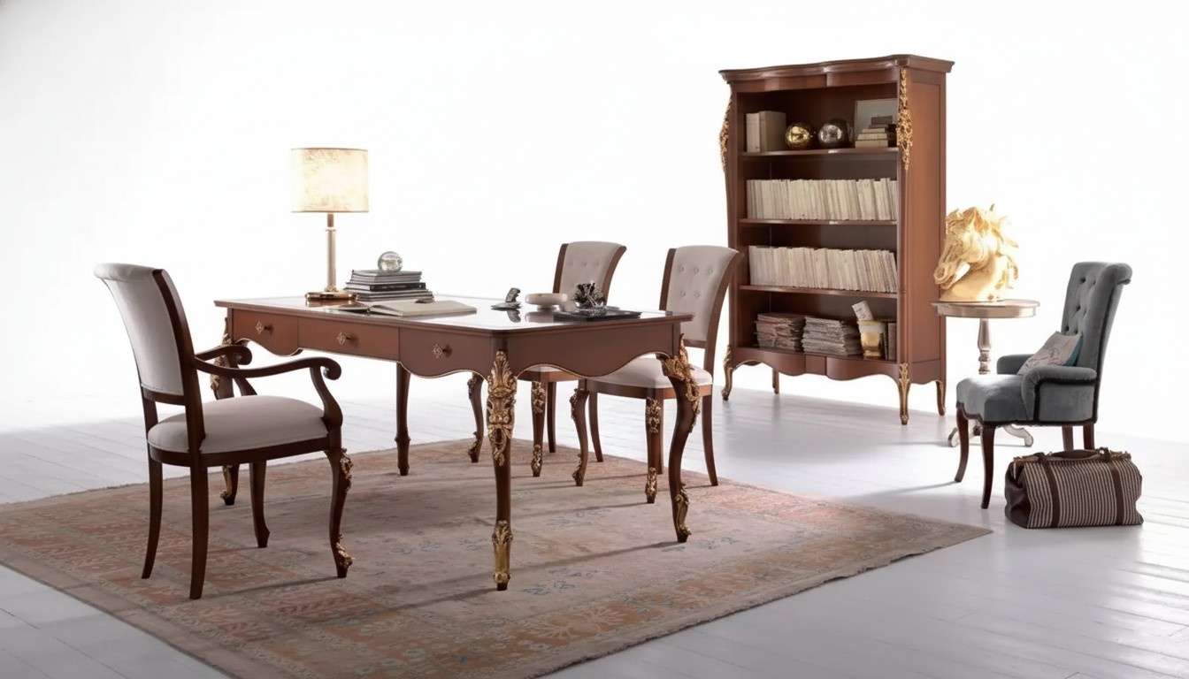 Desk table Italian furnishings bookshelf office tables