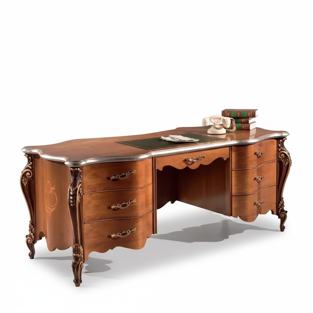 Desk Table Italian Furnishings Furniture Wood Office Secretary