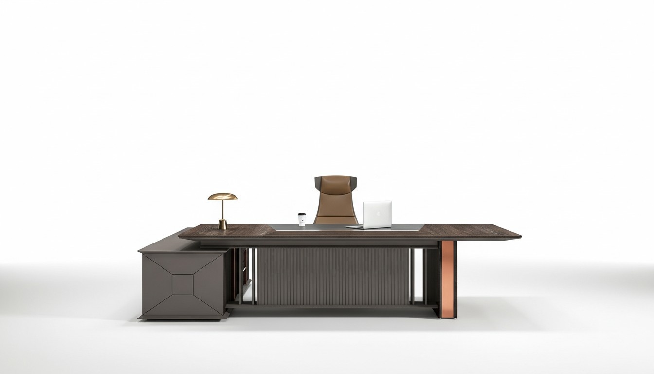 Desk, table, office furnishings, work table, office, filing cabinet, 2 pieces. New
