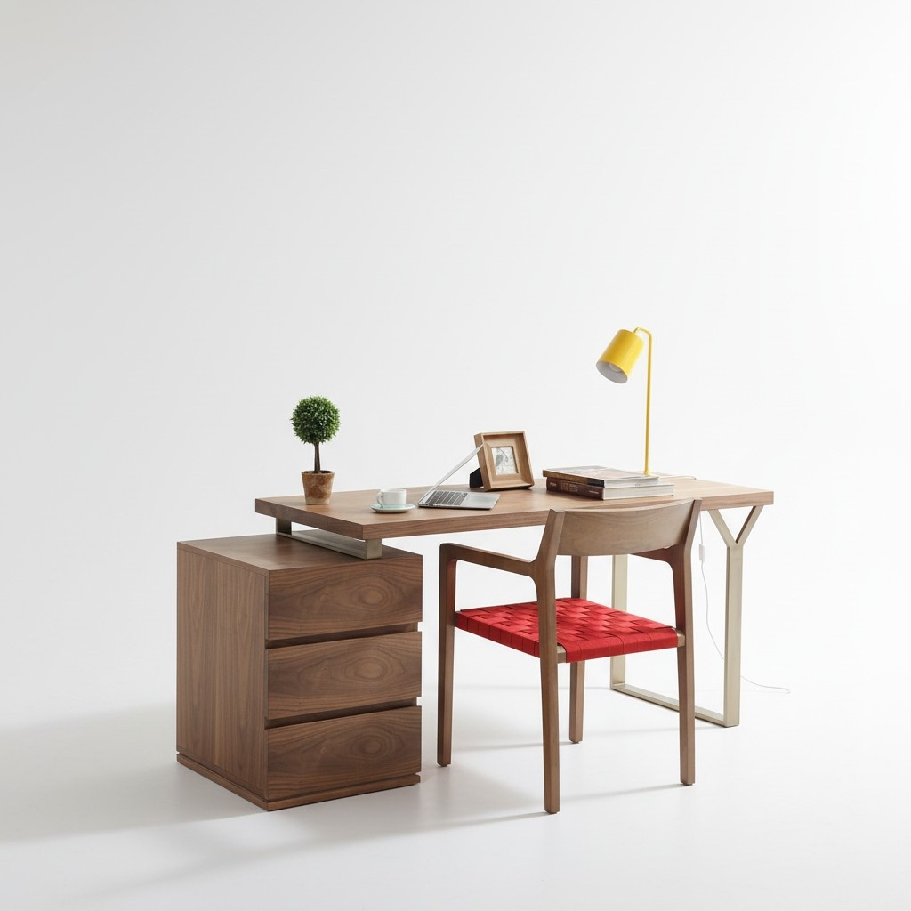 Desk Table Secretary Office Wood Tables incls Small Dresser Office New