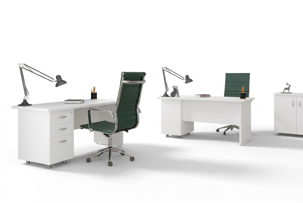 Desk White Luxury Study Office Furniture Table Desks
