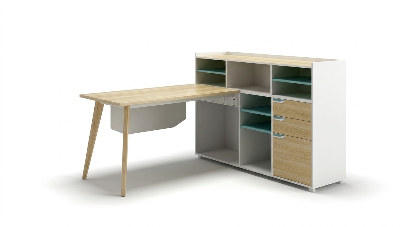 Desk with shelf home office office furniture furniture desk tables new