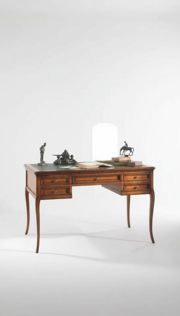 Desk wooden table computer desk office table office furniture brown