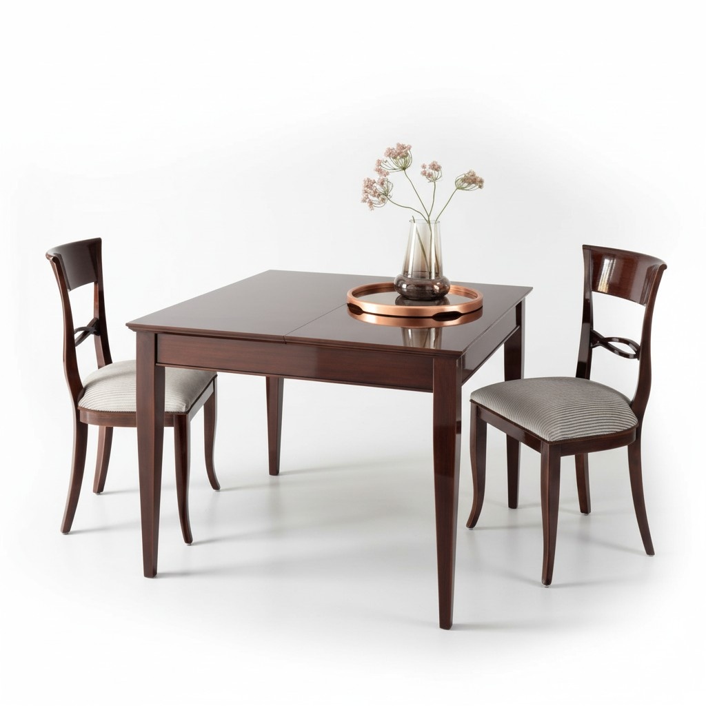 Dining set dining room table dining room chair table wood set 3pcs