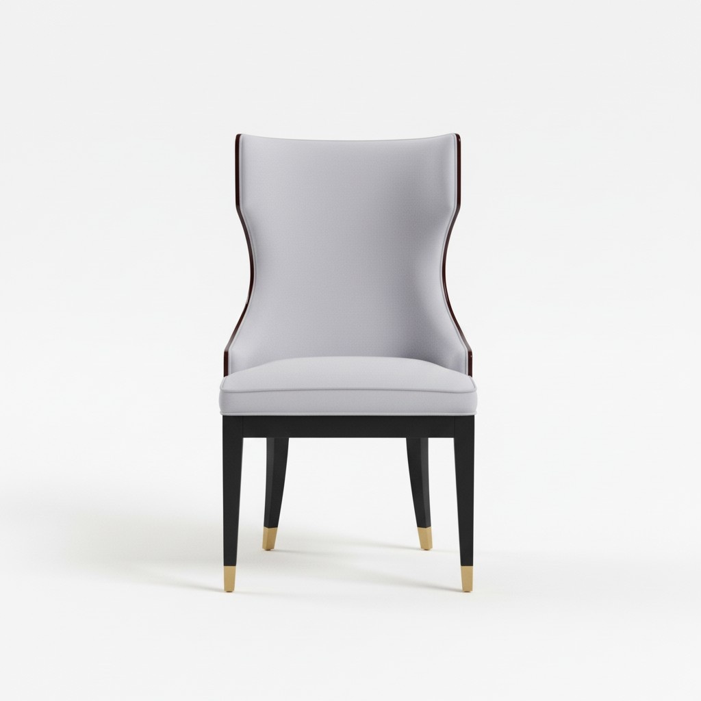 Dining Room 1x Chair Chairs Upholstery Wood Modern Designer Reclining Seat Armchair Luxury