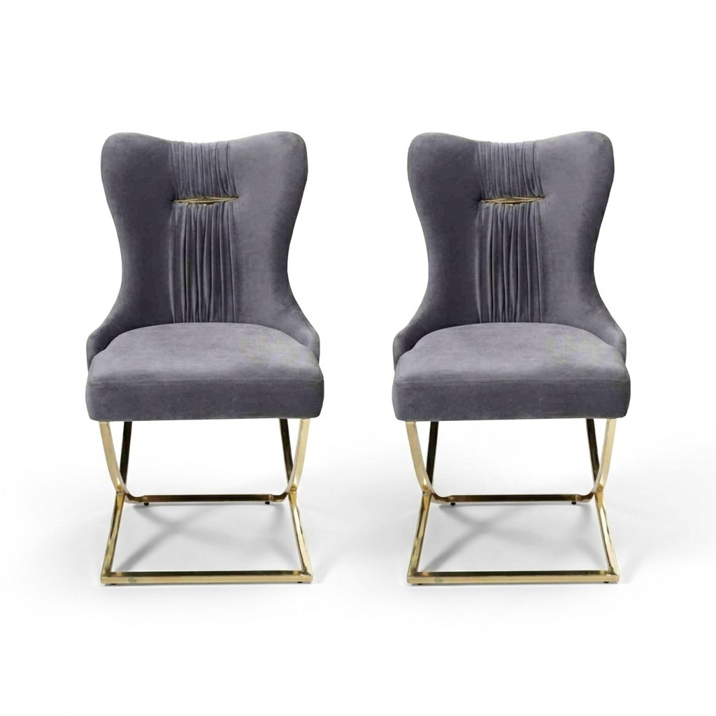 Dining room 2x chairs luxury armchair chair grey armchair living room furniture new