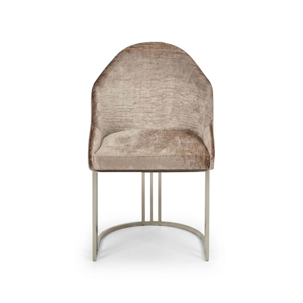 Dining room chair 1 seater armchair stainless steel luxury modern furniture design new