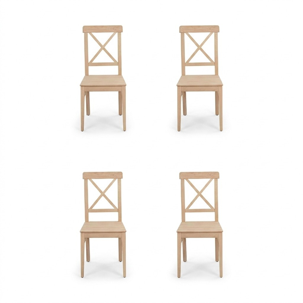 Dining room chair designer 4x chairs wooden chair luxury single seat without armrests