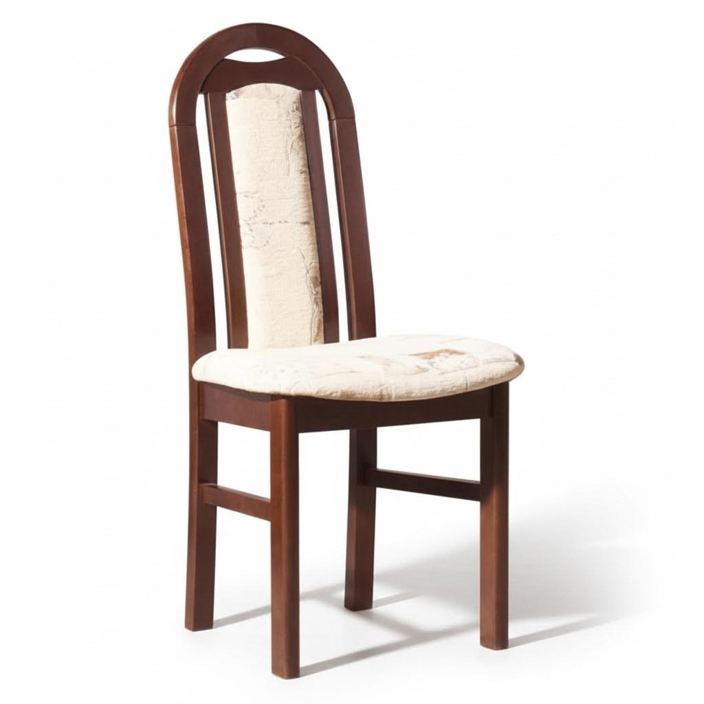 Dining chair seat armchair solid wood fabric upholstery chair gastro dining room