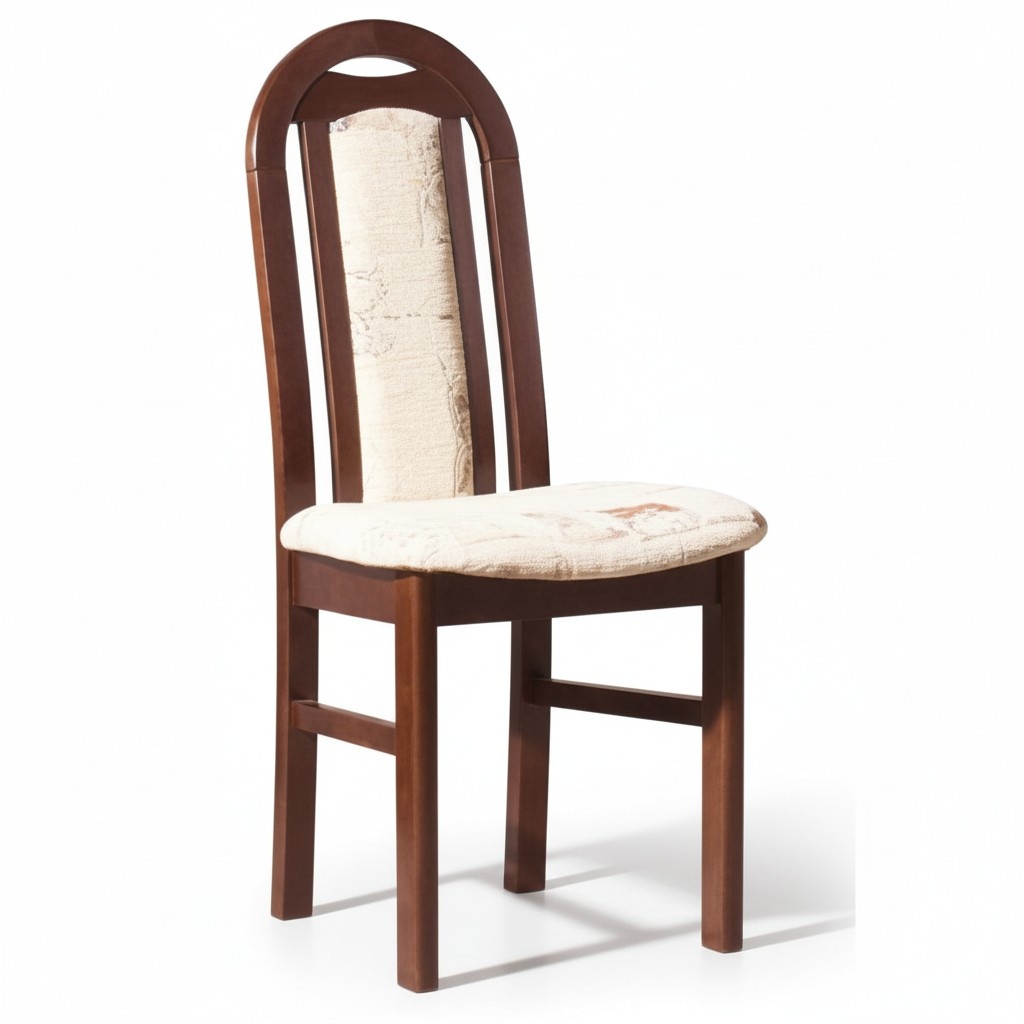 Dining chair set 4x armchairs solid wood fabric upholstered chairs catering dining room new