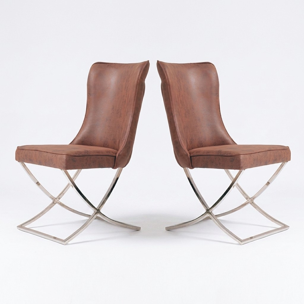 Dining Room Chair Set Armchair Gastro Design 2x Chairs Group Upholstery