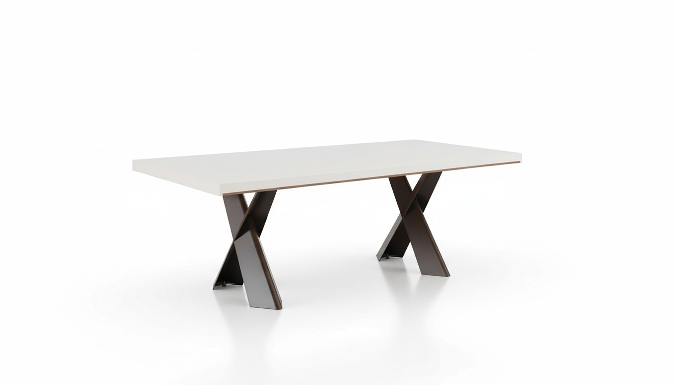 Dining Room Dining Table Metal Style Modern Design Furniture Luxury White