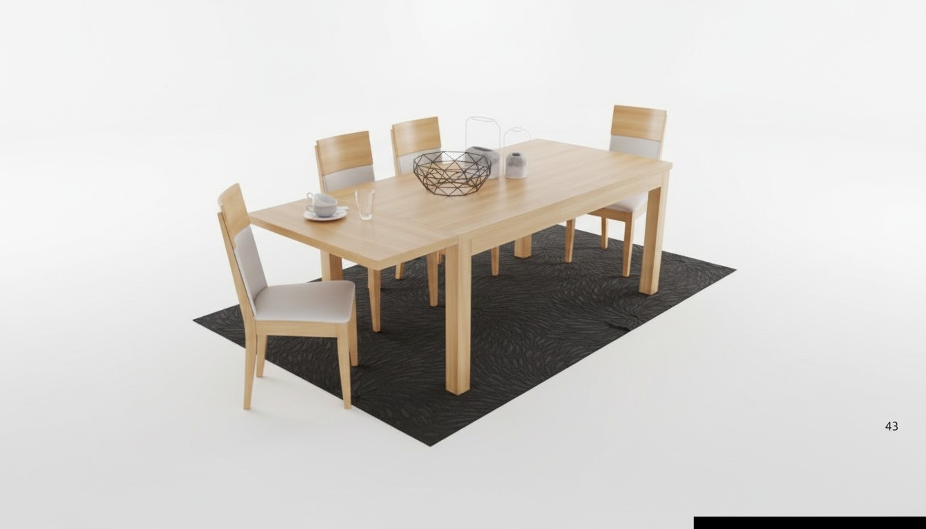 Dining room set complete set 7-piece table solid wood furniture new