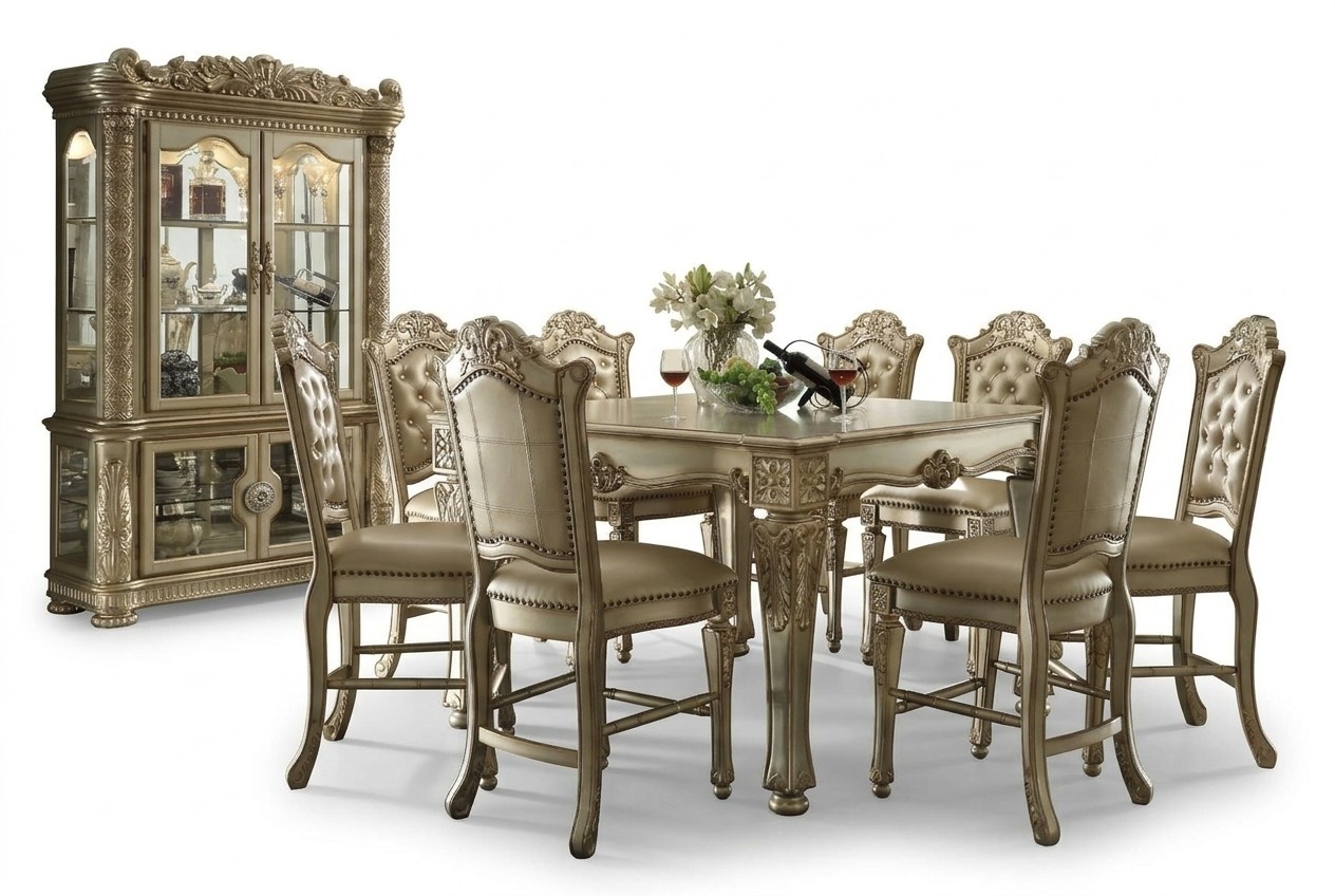 Dining Room Set Showcase Dining Table 8x Chair Set Table Group 10pcs Set Complete