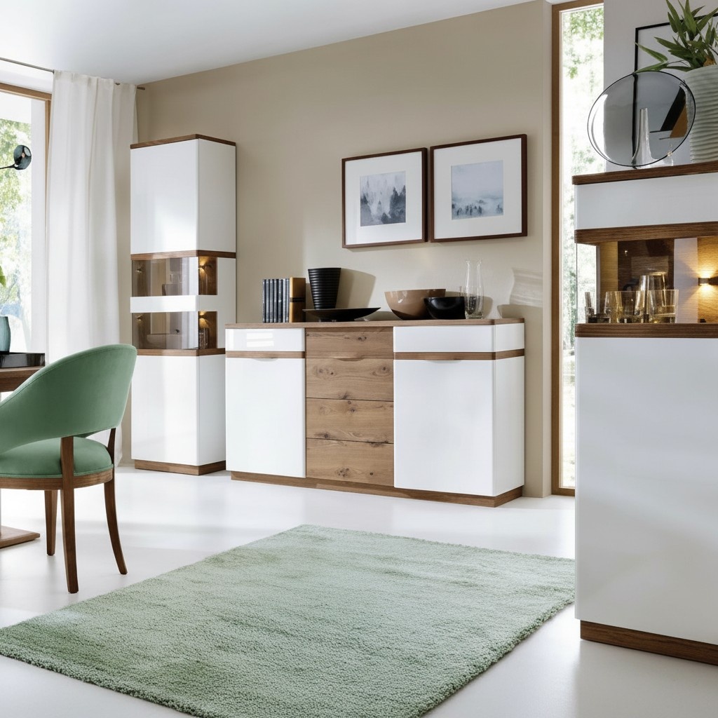 Dining Room Set Sideboard Complete Showcase Luxurious Designer Furnishing