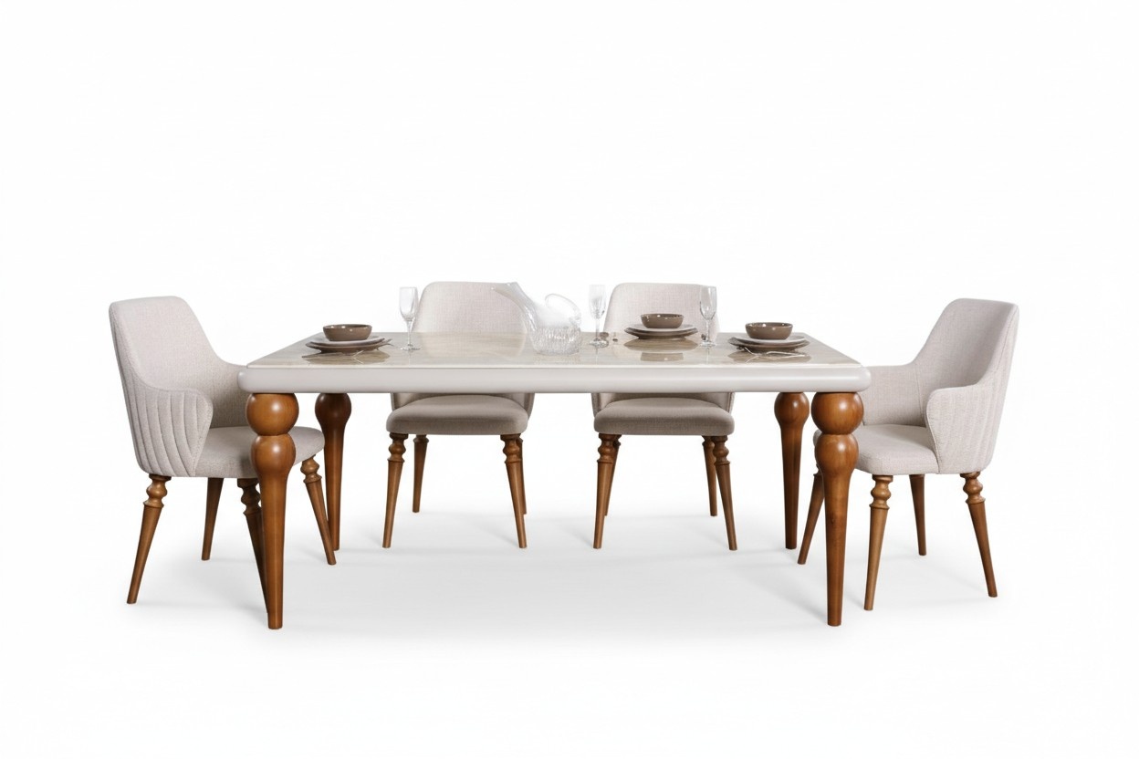 Dining room set table 4x chairs chair group set 5 pieces dining table set table