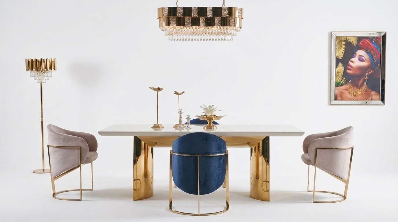 Dining room set table + 4 chairs dining room chair set table group 5 pieces