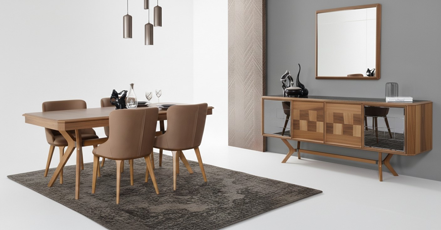 Dining room set table 6x armchair chairs luxury dining set new complete