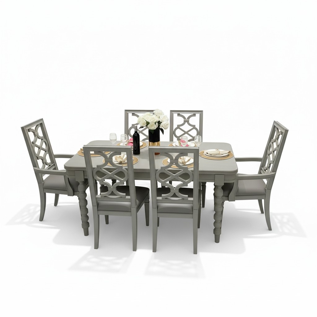 Dining Room Set Table Chair Stool Dining Set Chairs Set 6pcs Antique Style New