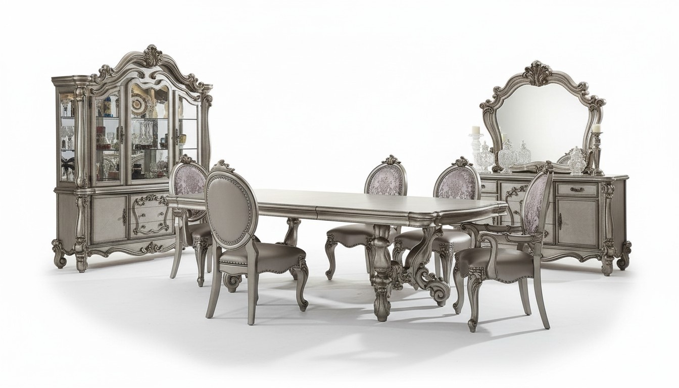 Dining Room Set Table 8x Chair Commode Mirror Baroque New 11pcs Group