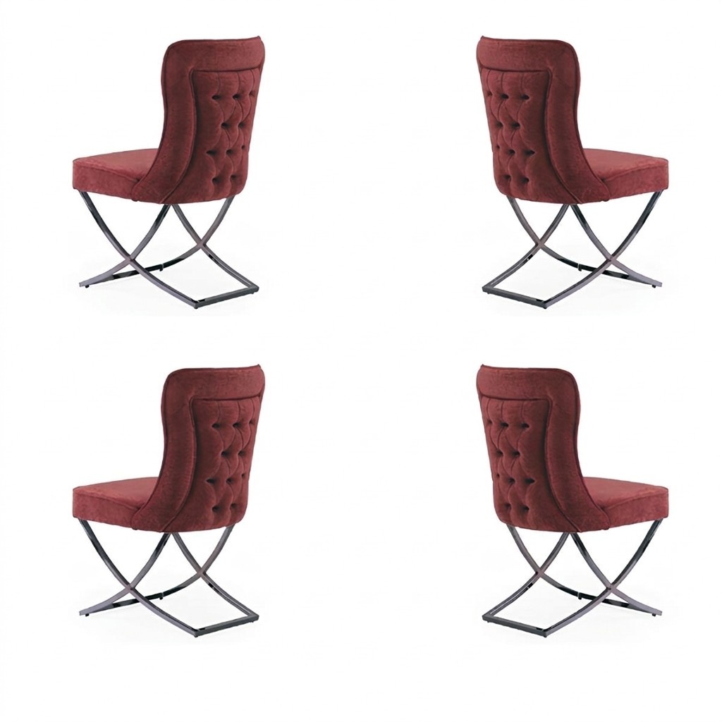 Dining Room Chairs Set Armchair Design 4x Chairs Set Group Upholstery