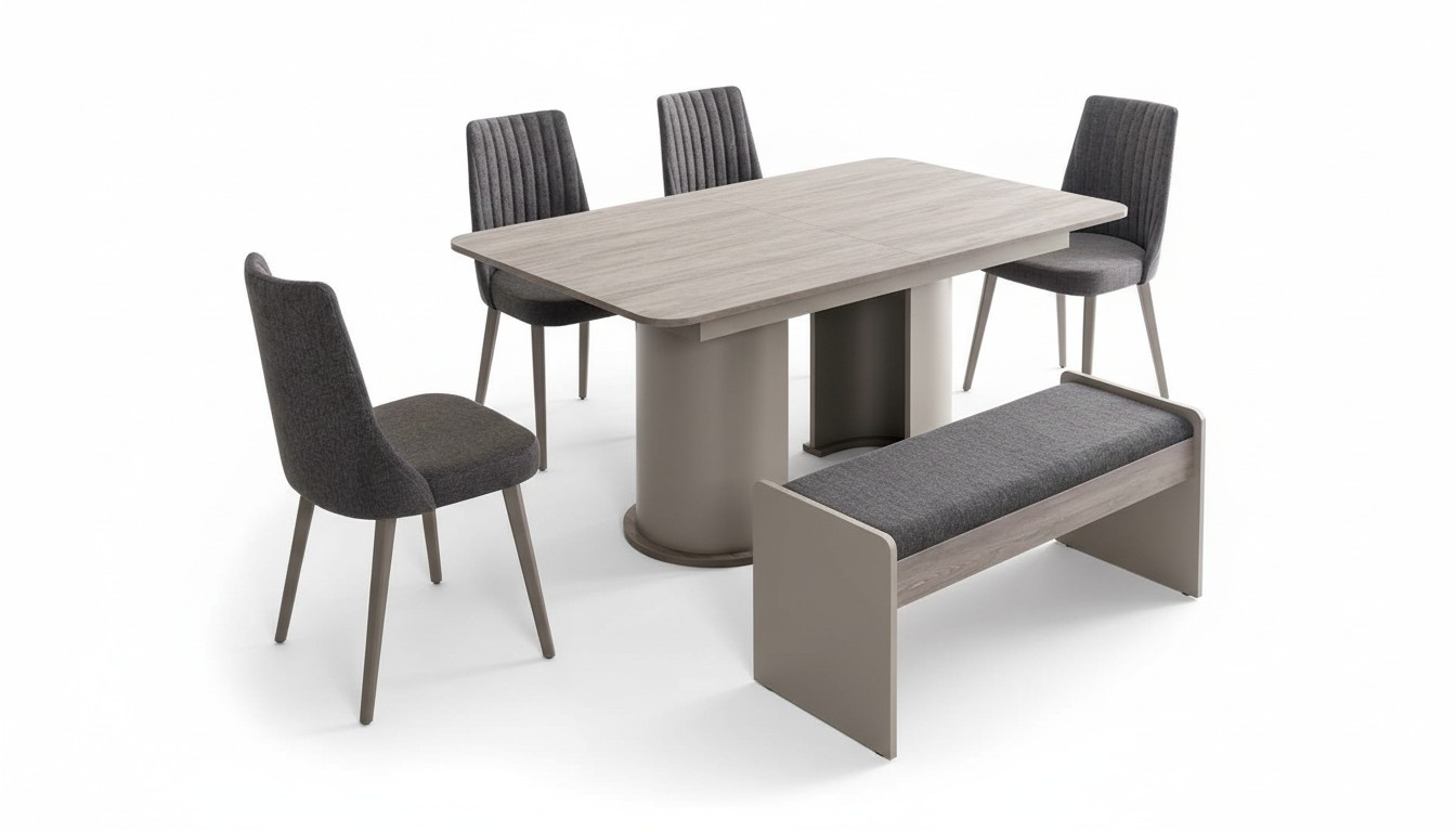 Dining set 5-piece dining room set dining table with 4 chairs table group set